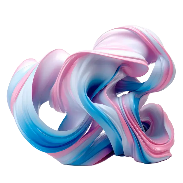 abstract swirling shape light blue pink sculptural expression 899449 62970